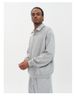 Autumn And Winter 430G Semi-open Lapel Sweater Men's Loose Top Terry Fleece Warm Retro Men's Simple Coat_viptrois.com