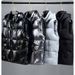 Men's Clothing High-Shine Padded Vest, Winter Sleeveless Jacket With Water-Resistant Finish, Slim Fit Workwear Waistcoat (Black/Grey/Metallic Black)_viptrois.com