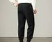 Men's Black Casual Jogger Pants With Drawstring Waist, Loose Fit, Retro Slim Leg, Knit Cotton, Comfortable For Daily Wear & Sports_viptrois.com