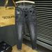 2023 Autumn New Embroidery Fashion Men's Slim Jeans Stretch Comfortable Classic Style Small Feet Denim Trousers Male_viptrois.com