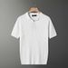 Men's Slim-Fit Short-Sleeve Polo Shirt – Breathable Knit Casual Top (M-XXXL, White/Khaki/Black/Green)_viptrois.com