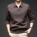 Nordmann V-Neck Sweater For Men, Autumn And Winter Korean Style, Youth Knitted Base Shirt, Niche Comfortable Loose Polo Shirt_viptrois.com