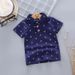 Summer Children's POLO Shirt Short Sleeved T Shirt Pure Cotton Little Boy Children's Small Floral Anchor Infant Top Handsome_viptrois.com