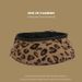 for Women Leopard Print Korean Versatile Artist Autumn Winter British Style Beret Pumpkin Hat_viptrois.com