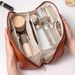 Women's Bags Pu Cosmetic Bag Female New Portable Large Capacity Portable Makeup Brush Storage Bag Travel Toiletry Bag_viptrois.com