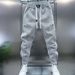 Men's Lightweight Luxury Casual Jogger Pants Elastic Waist Tapered Cuff Breathable Polyester Slim Fit Trousers Urban Streetwear_viptrois.com