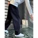 Men's Straight-Leg Sweatpants – Trendy Casual Joggers With Relaxed Fit For Spring & Fall (Paris Gray, Black, Fleece-Lined Options)_viptrois.com
