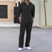 Men's Linen Hoodie & Shirt Set – 100% Cotton Oversized Lounge Wear For Casual & Streetwear (White/Gray/Black/Khaki/Sky Blue/Olive, S-XXXL)_viptrois.com