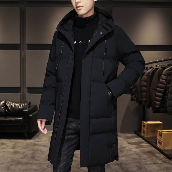 A Mid-length Cotton-padded Jacket, A Popular Winter Trend For Men, Is A Loose, Hooded, Warm And Thick Down Cotton-padded Jacket_viptrois.com