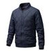 Winter Men's Cotton-padded Clothing, Korean Style Stand-up Collar Zipper With Cotton Coat, Trendy Casual Jacket, Men's Cardigan_viptrois.com
