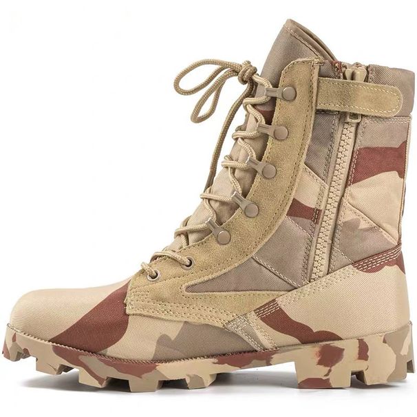Outdoor Training Tactical Boots High Top Military Boots Desert Boots Sandy Outdoor Mountaineering Boots Camouflage Combat Boots_viptrois.com