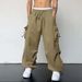 Men's Clothing 2025 Hot Style Quick Drying Overalls For Men And Women High Waist Wide Leg Casual Sports Trousers American Parachute Trendy Trousers_viptrois.com
