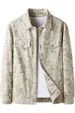 Men's Lightweight Business Casual Blazer - Korean Style Relaxed Fit Floral Print Jacket With Modern Elegance_viptrois.com