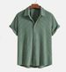 Men's Clothing Men's Casual Loose Plaid Short Sleeved Shirt Comfortable Shirt_viptrois.com