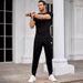 Men's Performance Two-Piece Set - Moisture-Wicking T-Shirt & Jogger Pants (S-XXXL) | Slim Fit Gym Essentials In 5 Colors (Black/Khaki/Olive)_viptrois.com