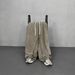 Men's Vintage Washed Cotton Cargo Pants – Relaxed Fit, Drawstring Waist & Patchwork Design (S-XXL, Black/Coffee/Charcoal)_viptrois.com
