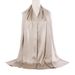 Breathable Wrinkled Satin Scarf - Simulated Silk Elastic Long Head Scarf (Cool & Lightweight, Malaysian Style, Bright Colors For Women)_viptrois.com