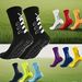 Sport Socks Mid Tube Non Slip Dotted Football Socks Mesh Breathable Cushioning Training Basketball Sports Socks_viptrois.com