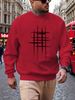 Autumn And Winter Men's Long Sleeved Round Neck Black Top Loose Casual Hoodie Hooded Hoodie_viptrois.com