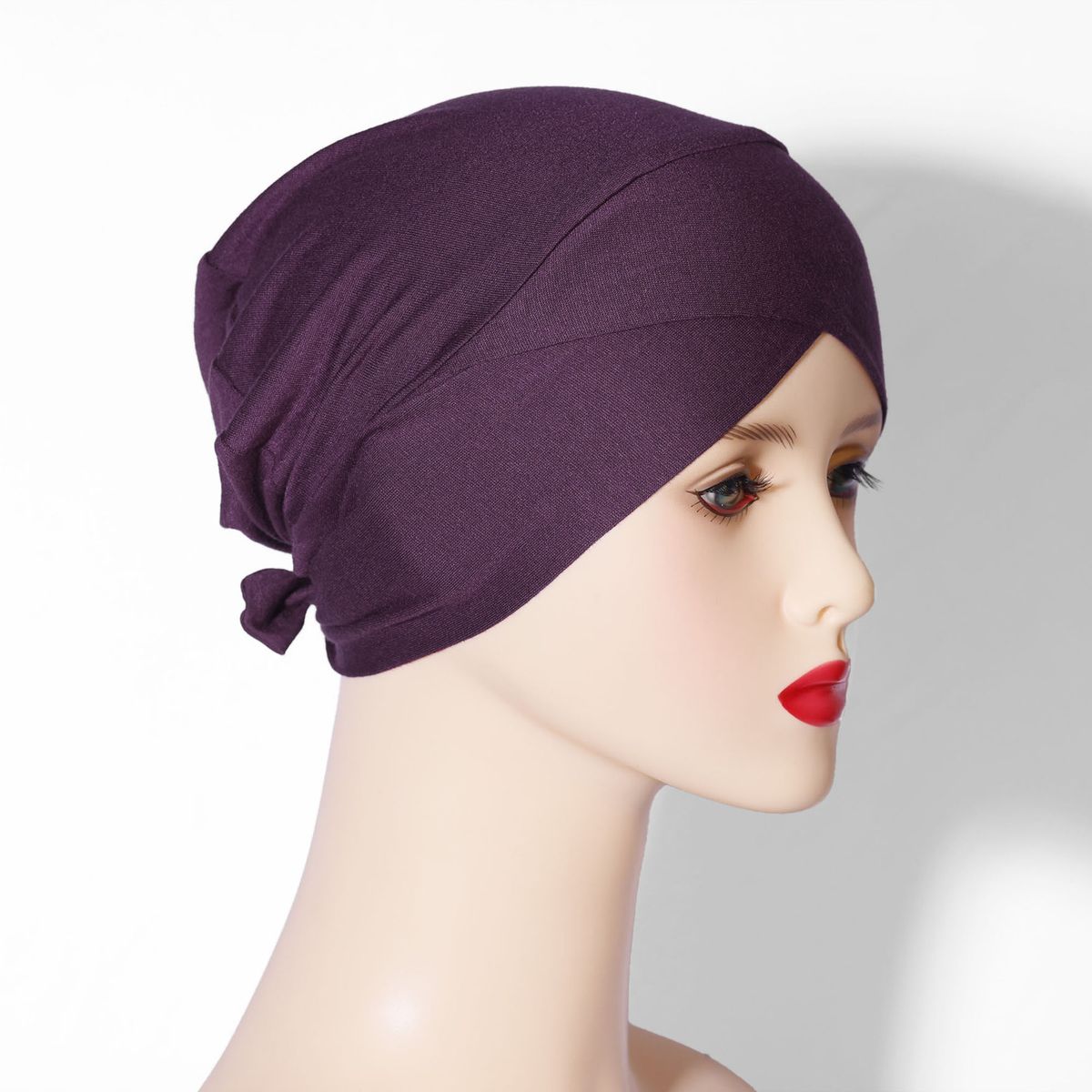 Premium Modal Hijab Undercap – Original Solid & Multi-Color Designs (4-Season Anti-Pilling Muslim Cap, Middle Eastern Comfort Fit)_viptrois.com