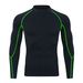Men’s High-Neck Compression Long Sleeve Shirt – Moisture-Wicking Workout Top For Running, Basketball & Outdoor Training (S-4XL)_viptrois.com