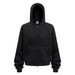 370GSM Dual-Zip Hooded Jacket – Boxy Cropped Fleece-Lined Streetwear Overshirt (Unisex Retro Open Front)_viptrois.com