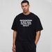 Heavyweight Fitness Short Sleeve Short T-Shirt Street Hip Hop Crew Neck Cotton Heavy 240g Boxy Fit_viptrois.com