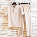 Men's Clothing Summer Linen Suit Cotton And Linen Loose Casual Short Sleeved T Shirt Nine Point Pants Two Piece Suit_viptrois.com