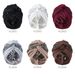 Men's Hats New Spring And Summer Fashion All Match Simple Indian Hat Cross Solid Color Sequin Flower Turban Hat Pleated Ethnic Hat_viptrois.com