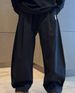 Men's Clothing Vibe Pleated Curved Trousers, Trendy Brand, Simple And Versatile, Spring And Summer Straight Leg Trousers, Loose Long Trousers_viptrois.com