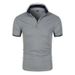 2026 Summer Men's Polo Shirt - Solid Color Short Sleeve Youthful Trendy Casual Collar Short-Sleeved T-Shirt_viptrois.com