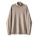 Men's Anti-Pilling High Neck Slim Fit Stretch Warm Knit Sweater For Autumn Winter Casual Layering_viptrois.com