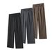 Men's Clothing Spring And Summer New TR Pleated A Line Casual Wide Leg Loose Straight Casual Trousers Men's Cleanfit Trend_viptrois.com