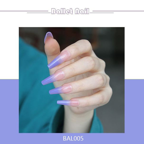 Long Ballet False Nail Nail Nail Nail Patch Nail Patch Wearing Nail Gradient Nail Patch Nail Nail Patch Finished Product_viptrois.com