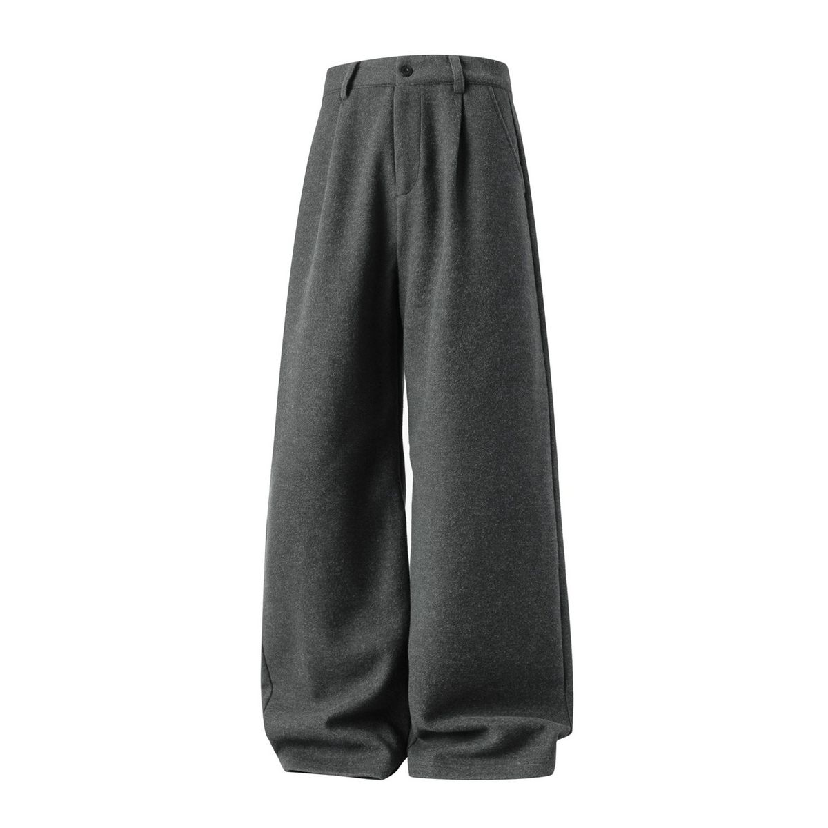 Men's Clothing Heavyweight Woolen Casual Pants Men's Autumn Style Drape Loose Straight Trousers Trendy Brand All Match Long Pants_viptrois.com