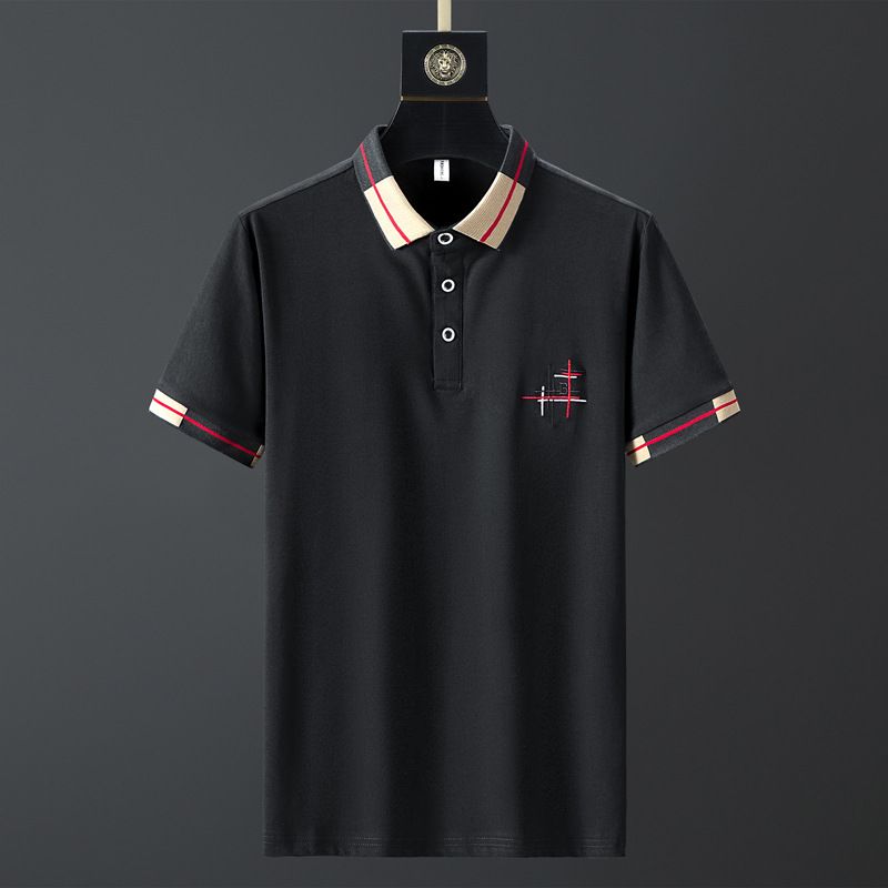 Men's Clothing Men's Summer Ice Silk Breathable Casual Sports Suit Slim Fit Fashion Round Neck Short Sleeve Polo Shirt Stretch Quick Drying Pants_viptrois.com
