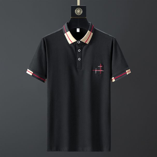 Men's Clothing Men's Summer Ice Silk Breathable Casual Sports Suit Slim Fit Fashion Round Neck Short Sleeve Polo Shirt Stretch Quick Drying Pants_viptrois.com