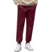 Men's Waffle Knit Jogger Pants - Breathable Stretch Casual Trousers For Sports & Lounge, Solid Colors (Navy/Black/Gray/White/Khaki/Olive) S-XXXL_viptrois.com