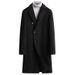Men's Clothing Autumn and winter new 100% wool coat for men double breasted double faced wool coat knee length wool coat for men_viptrois.com