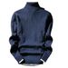 1 2022 Same Style Men's Cross-Border Knitted Fashionable Youth Casual Slim Fit High Neck Base Sweater For Men_viptrois.com
