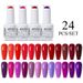 Arte Clavo Gel Nail Polish Set 24 Colors Semi Permanent UV Led Gel Varnish Manicure Set Soak Off Nail Lacquer Base Coat Top Coat_viptrois.com