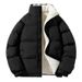 Cotton 2024 Autumn New Item With Plush And Thick Bread Trendy Brand Loose Winter Lamb Wool Cotton Jacket Men's_viptrois.com
