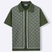 2025d Men's Fashion Jacquard Knit Sweater Cool Silk Cardigan Polo Shirt SY0174_viptrois.com