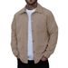 Pulse European American Cross-Border Corduroy For Men, Spring And Autumn Season, Stylish Workwear, Turn-Down Collar, Short_viptrois.com