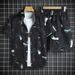 Men's Clothing Retro Summer Hawaiian Five Point Sleeve Shirt Suit Men And Women Trendy Loose Beach Two Piece Suit_viptrois.com