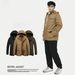 Men's Vintage Workwear Jacket – Heavyweight Fleece-Lined Winter Coat With Water-Repellent Finish (Black/Khaki/Army Green)_viptrois.com