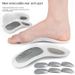 Breathable & Detachable Arch Support Insoles For Flat Feet – Adjustable Orthopedic Shoe Inserts For Men & Women (Silver Grey, Pack Of 1)_viptrois.com