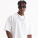 Men's Premium Cotton T-Shirt - Soft & Breathable Summer Essential, Relaxed Fit, Solid Color Streetwear For Casual & Urban Style (White/Black)_viptrois.com