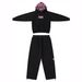 Men's Retro Washed Denim Suit Short Sleeved Casual Jeans Set Fashionable Trendy Black Blue Clothing For All Seasons_viptrois.com