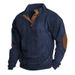 Pure Pure Autumn Winter New Cross-Border Men's Outdoor Jacket Corduroy Casual Stand Collar Long Sleeve Sweatshirt In Stock_viptrois.com